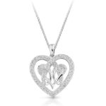 Silver CZ Celtic pendant-SP013