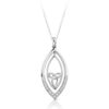Silver CZ Celtic pendant-SP020