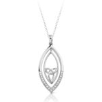 Silver CZ Celtic pendant-SP020
