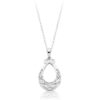 Silver CZ Celtic pendant-SP026