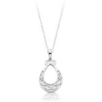 Silver CZ Celtic pendant-SP026