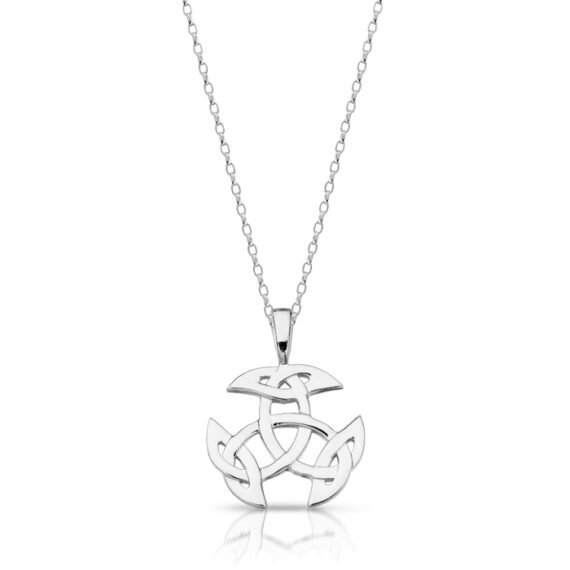 Silver CZ Celtic pendant-SP033