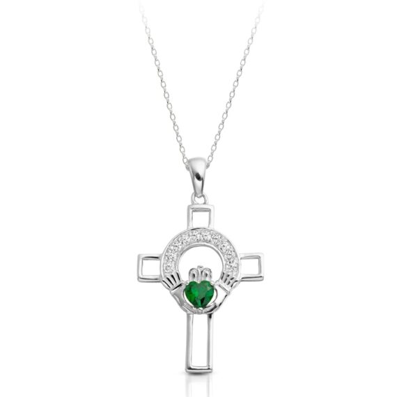 Silver Claddagh Cross-SC125G