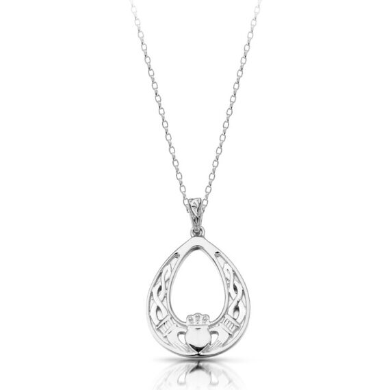 Silver Claddagh Pendant-SP031