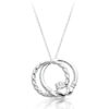Silver Claddagh Pendant-SP048