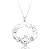 Silver Claddagh Pendant-SP051