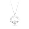 Silver Claddagh Pendant-SP051S