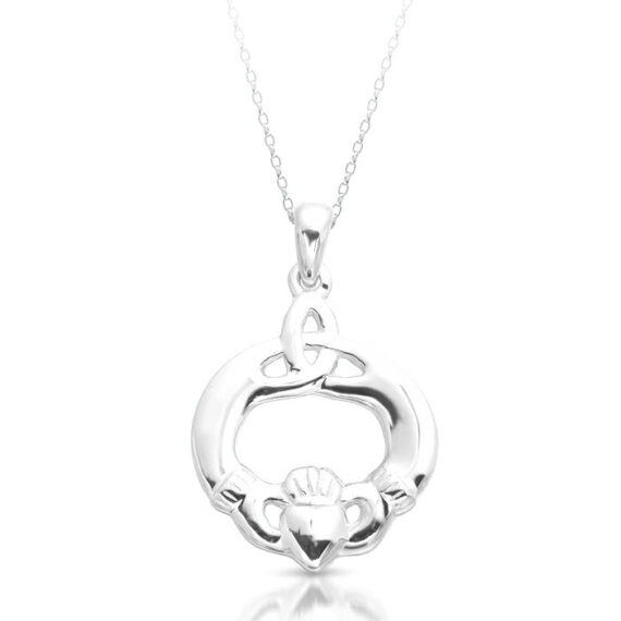 Silver Claddagh Pendant-SP052
