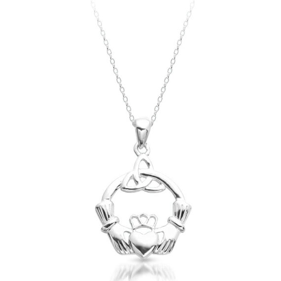 Silver Claddagh Pendant-SP054