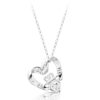 Silver Claddagh Pendant-SP058CZ