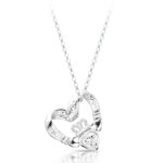 Silver Claddagh Pendant-SP058CZ