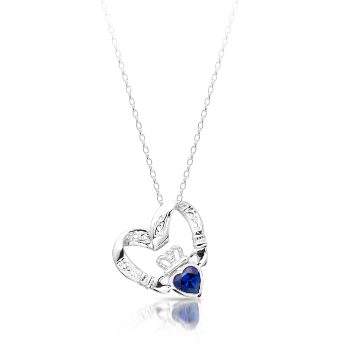 Silver Claddagh Pendant-SP058SS