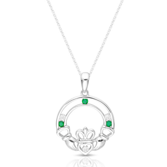 Silver Claddagh Pendant-SP061