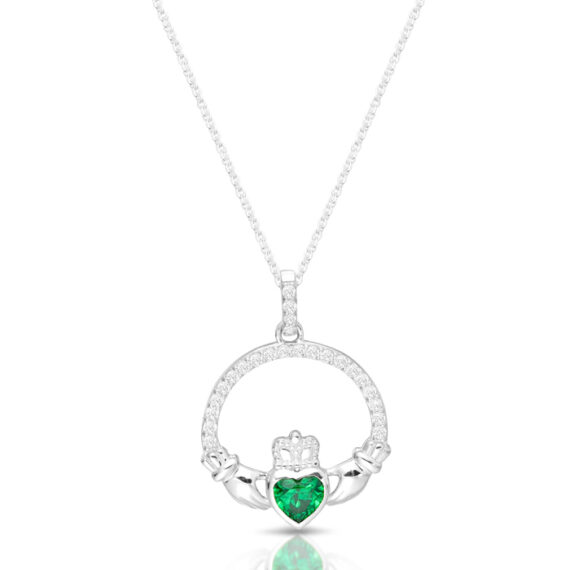 Silver Claddagh Pendant-SP063