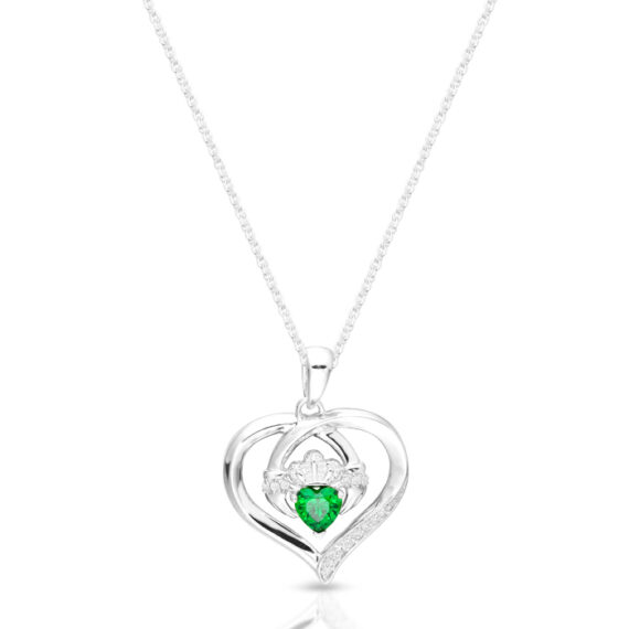 Silver Claddagh Pendant-SP064