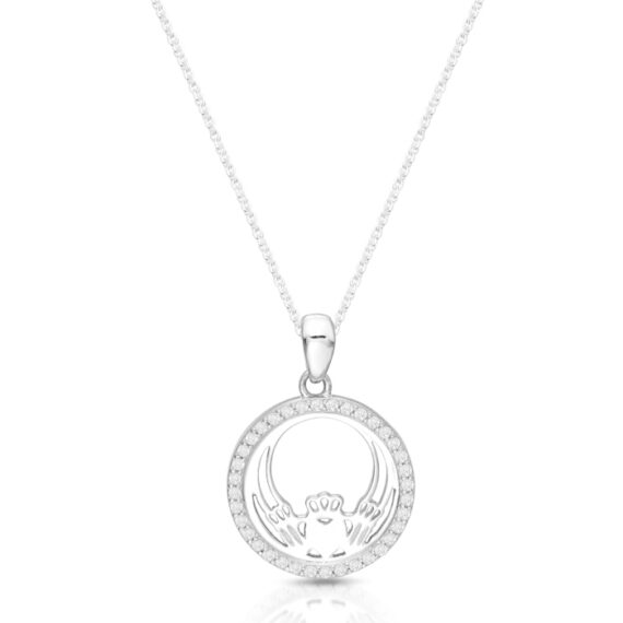 Silver Claddagh Pendant-SP065