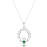 Silver Claddagh Pendant-SP066