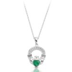 Silver claddagh Pendant-SP188G
