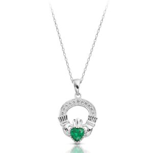 Silver claddagh Pendant-SP188G
