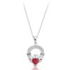 Silver Claddagh Pendant-SP188R