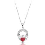 Silver Claddagh Pendant-SP188R
