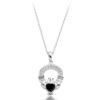 Silver Claddagh Pendant-SP188S