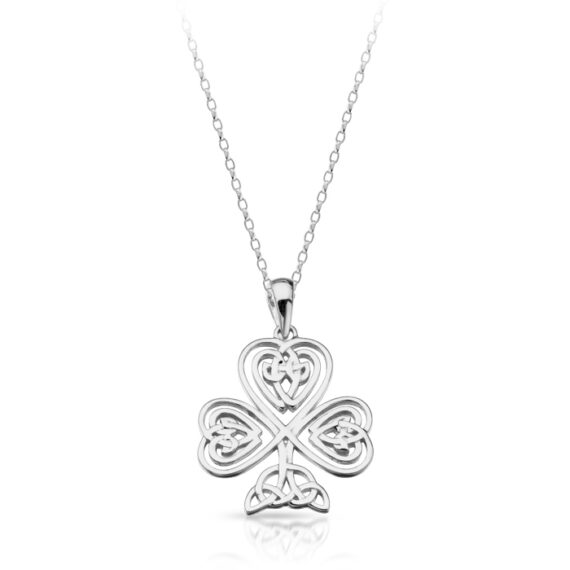 Silver Shamrock pendant-SP032