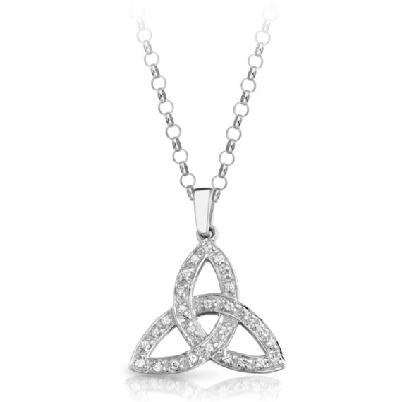 Silver Trinity Knot Celtic Pendant-SP06