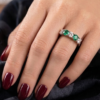 18ct Gold 5 Stone Lab Diamond Ring-DPL774G