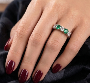 18ct Gold 5 Stone Lab Diamond Ring-DPL774G