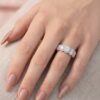 18ct Gold 5 Stone Oval Lab Diamond Ring-DPL776
