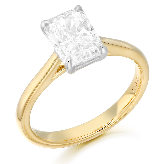 18ct Gold Lab Diamond Engagement Ring-DPL762R