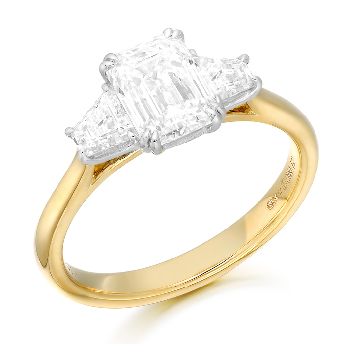 18ct Gold Lab Diamond Engagement Ring-DPL765