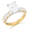 18ct Gold Lab Diamond Engagement Ring-DPL766