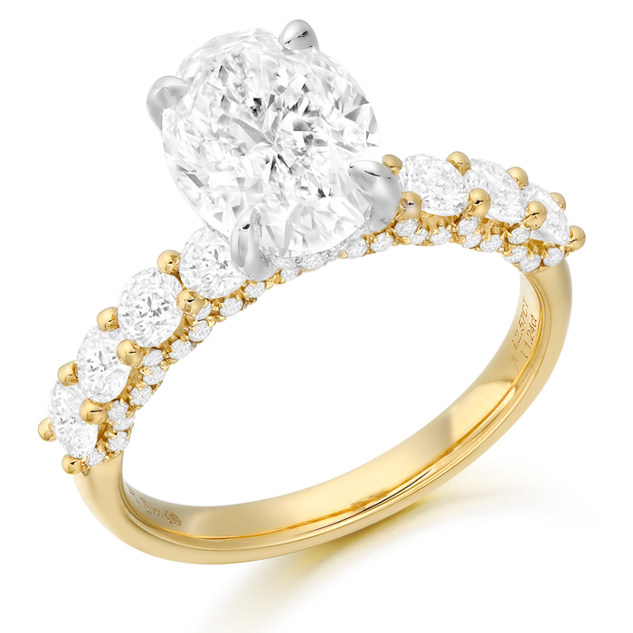 18ct Gold Lab Diamond Engagement Ring-DPL767