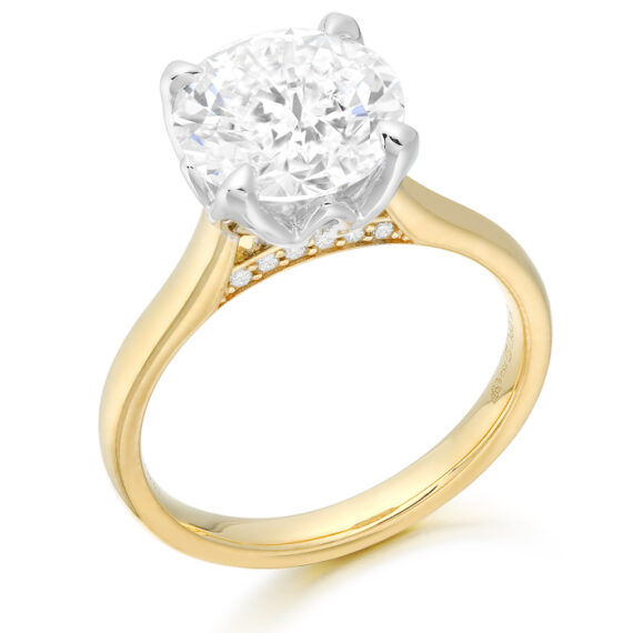 18ct Gold Lab Diamond Engagement Ring-DPL782