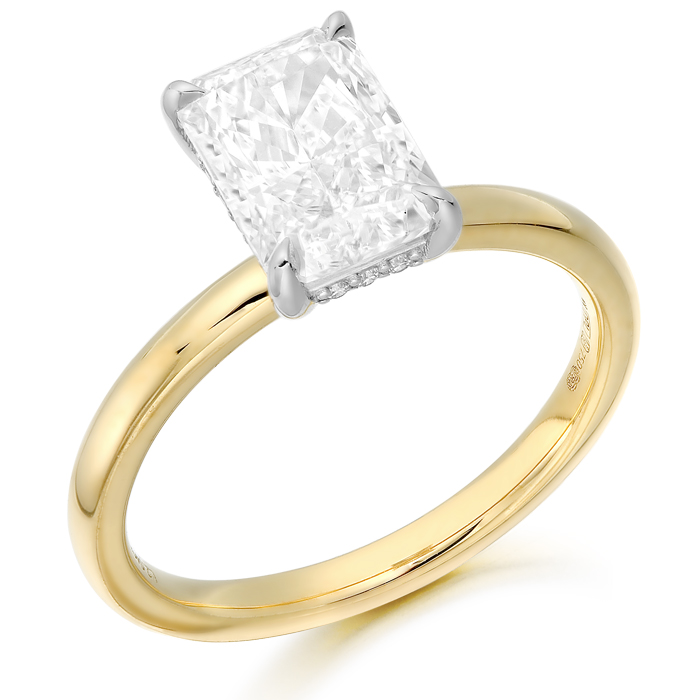 18ct Gold Lab Diamond Engagement Ring-DPL787