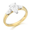 18ct Gold Lab Diamond Engagement Ring-DPL788