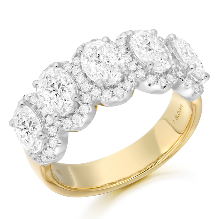 18ct Gold Lab Diamond Wedding Ring-DPL777