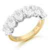 18ct Gold Oval Lab Diamond Wedding Ring-DPL778