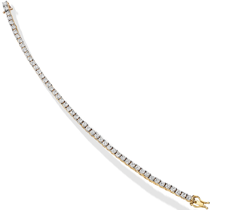 18ct Gold lab diamond Bracelet-DPL651