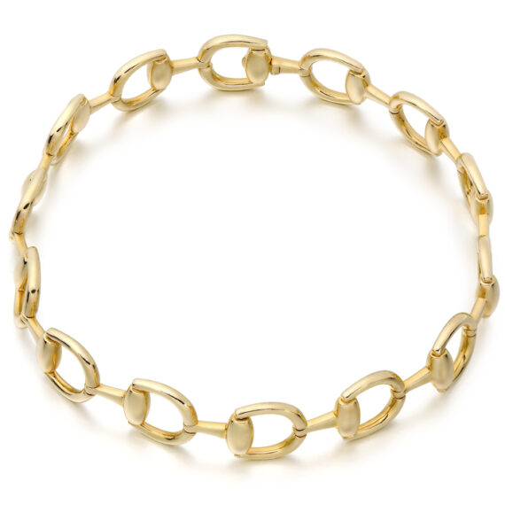 9ct Gold Horsebit Bracelet-B3
