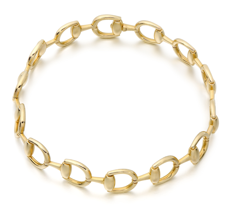 9ct Gold Horsebit Bracelet-B4