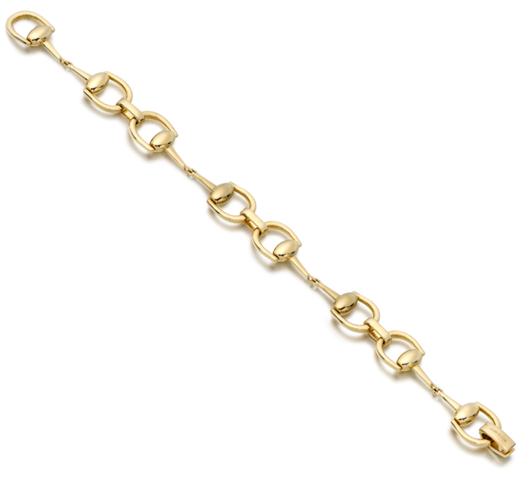 9ct Gold Horsebit Bracelet-B3L