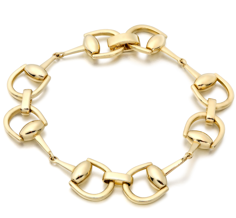 9ct Gold Horsebit Bracelet-B3