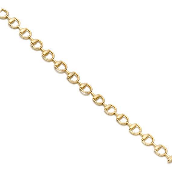 9ct Gold Horsebit Bracelet-B4L