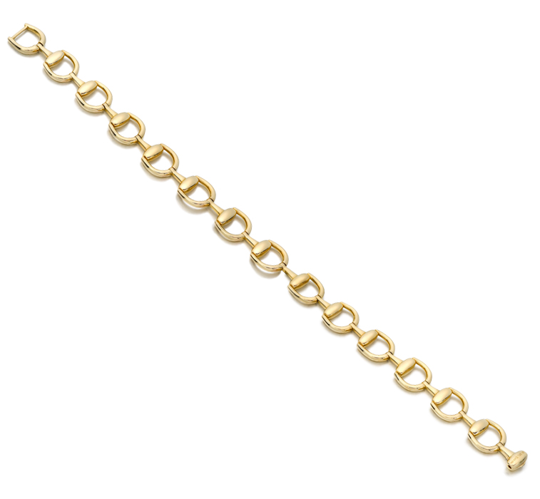 9ct Gold Horsebit Bracelet-B4L