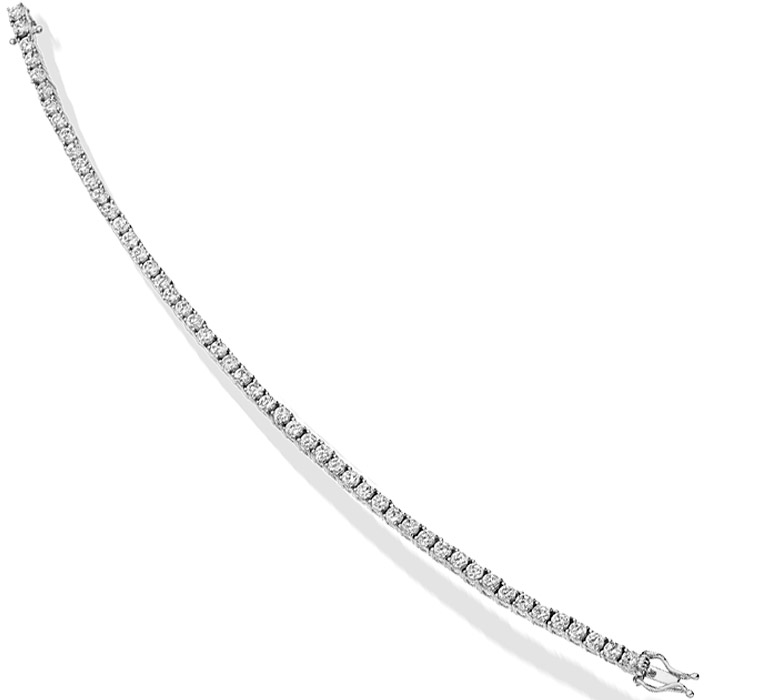18ct White Gold lab diamond braclet-DPL651W