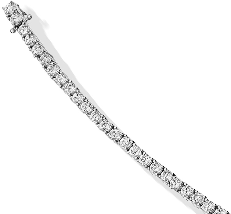 18ct White Gold LAB Grown Diamond-Bracelet - DPL651W - Image 2