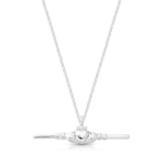 9ct White Gold Claddagh Pendant-P067W